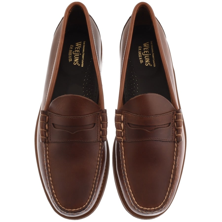 Alternative Image for ProductGH Bass Weejun Heritage Larson Loafers Brown3